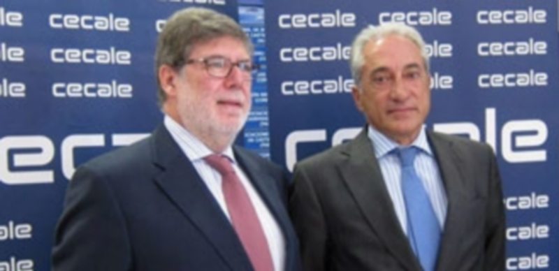 El presidente de Cecale y el embajador de Portugal en España. / EP