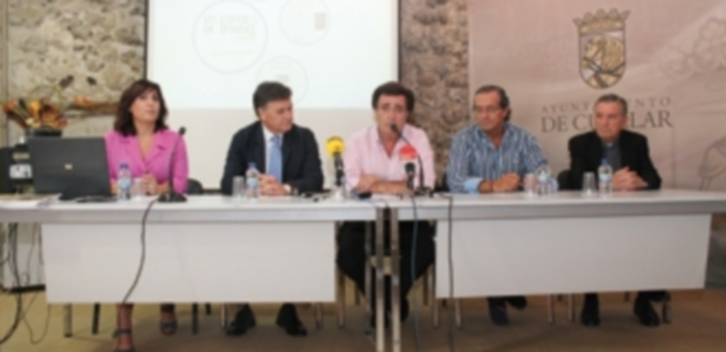 Presentación de la web de la candidatura a Las Edades del Hombre de Cuéllar el pasado julio. / Chantal Núñez