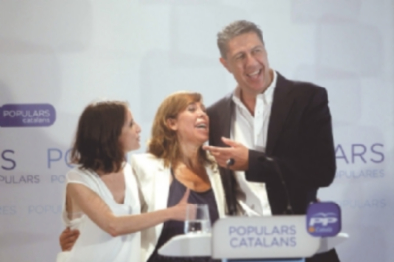 Xavier García Albiol será el canditato del PP el 27-S 1 La ‘popular’ Andrea Levy irá en segundo lugar en las listas del partido. / EFE