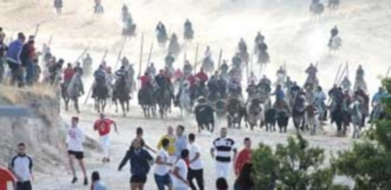 El Embudo es uno de los puntos más conflictivos tanto para caballistas como para el resto de participantes. / C.N.