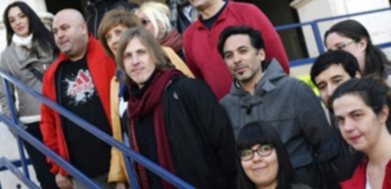 Los miembros de la candidatura de Podemos a las elecciones regionales del próximo 24 de mayo. / Efe