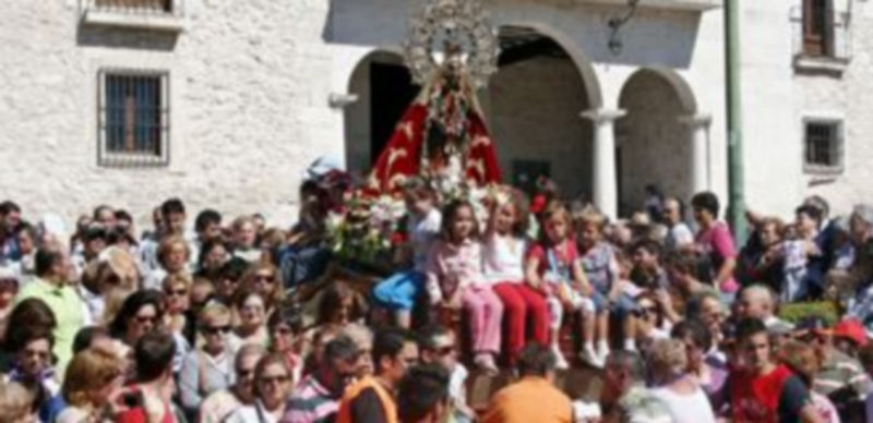 La imagen de la virgen de El Henar será de nuevo venerada durante la procesión y en su camarín./ Gabriel Gómez.