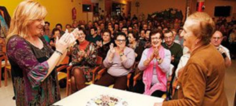 La usuaria de más edad