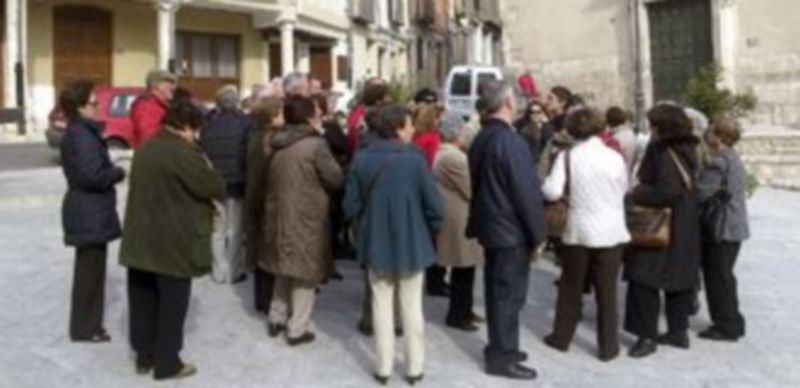 Una de las visitas guiadas realizada el pasado puente festivo en la villa. / Gabriel Gómez