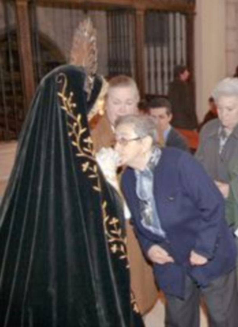 Mañana tendrá lugar el besamanos de la cofradía de La Soledad./ Gabriel Gómez.