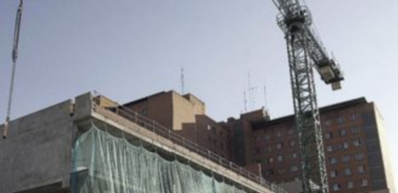 Imagen de archivo de las obras en el Hospital Clínico de Valladolid. / Ical