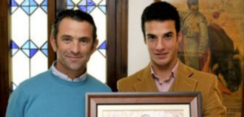 Morenito de Aranda junto al torero de plata Luis Miguel Campano./A.Benavente