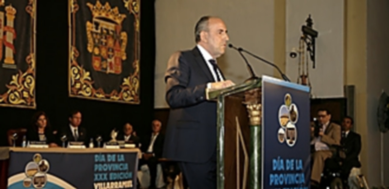 Fallece el presidente de la Diputación, José María Hernández 1 José María Hernández durante el XXX Día de la Provincia celebrado hace unos meses. / Diputación de Palencia