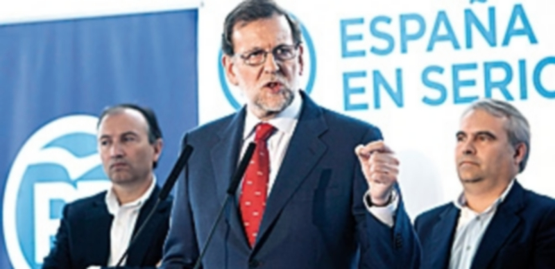 Rajoy defiende que el PP es el único que puede frenar la ‘deriva radical’ 1 El presidente del Gobierno