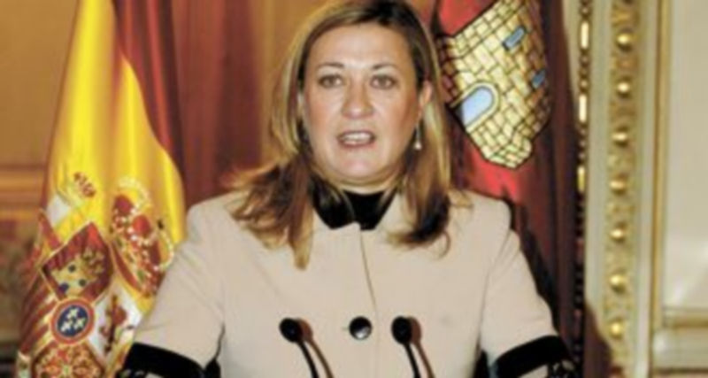 Pilar del Olmo asiste a una reunión de la Comisión Mixta de Transferencias Estado-Castilla y León. / Ical