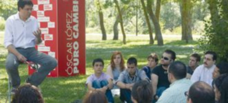 Óscar López participa en el Comité Autonómico de Juventudes Socialistas que se reúne en Zamora. / Ical