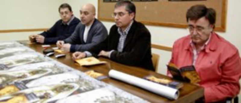 Representantes de la Junta de Cofradías durante la presentación de la programación de Semana Santa. /Gabriel Gómez