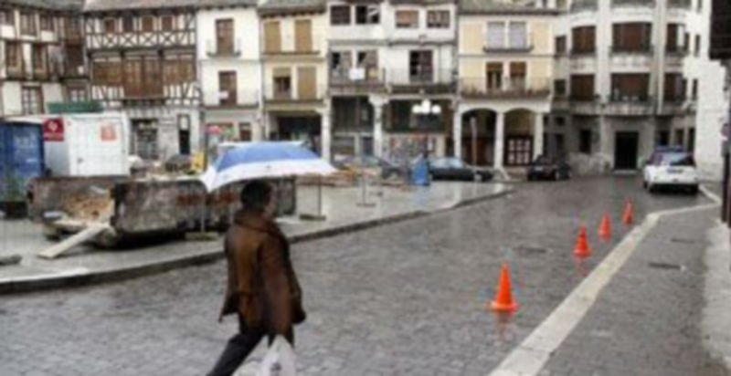 La actuación en la Plaza Mayor está casi concluída