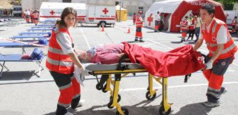 Las voluntarios de Cruz Roja