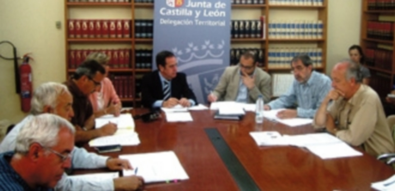 Los miembros de la Comisión Provincial de Montes.