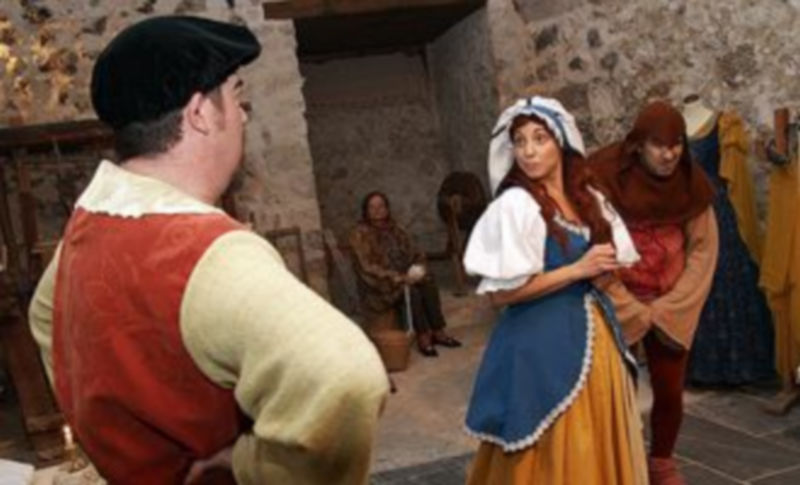 Los actores se harán cargo de la teatralización del Castillo. /Gabriel Gómez