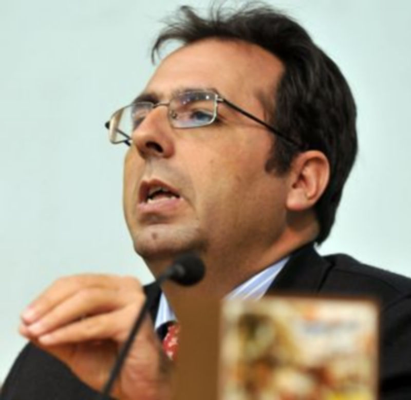 Domingo de Guzmán impartió la última charla del ciclo. / J. Martín.