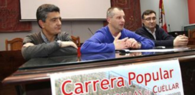 Un momento de la presentación de la próxima carrera popular de Cuéllar. / Gabriel Gómez.