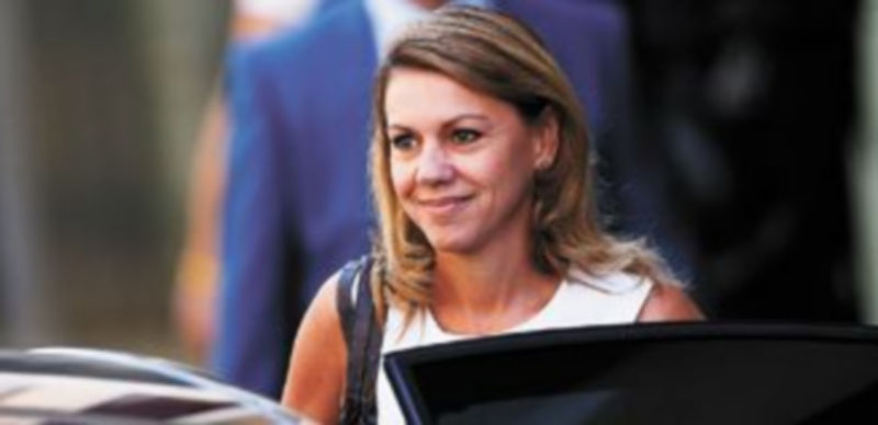 La presidenta de Castilla-La Mancha sentenció a su salida de la Audiencia Nacional que todo había ido «muy bien». / Juan Medina (Reuters)