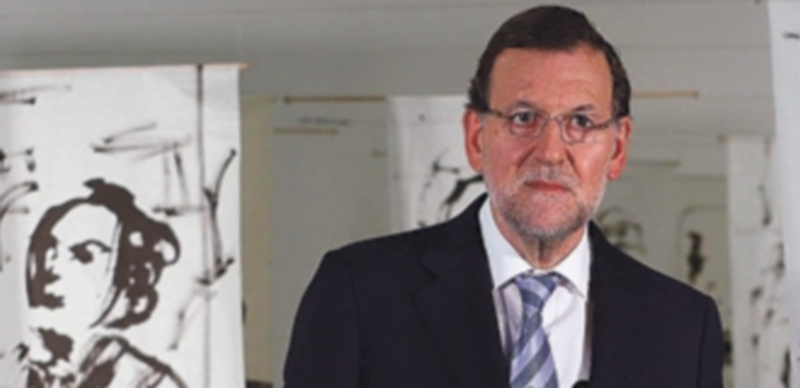 Mariano Rajoy durante una intervención en su viaje reciente por China. / EFE