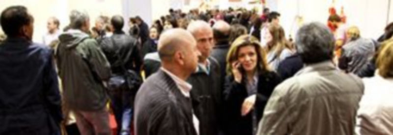 Las autoridades inauguraron las muestras de artesanía y antigüedades por la mañana./ Gabriel Gómez