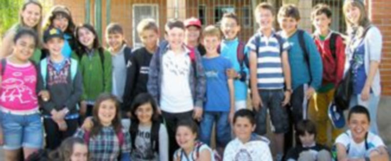 Algunos de los alumnos que han participado en las actividades organizadas por el CRA Campos Castellanos./ L. Matarranz