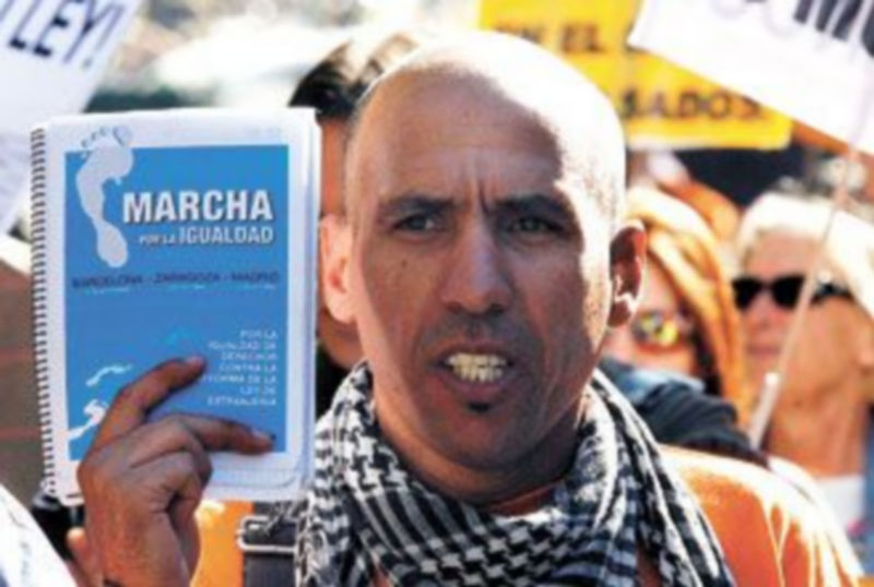 Los extranjeros se han manifestado en varias ocasiones por las cada vez más restrictivas leyes antiinmigración. / EFE