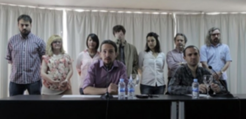 Varios miembros de la organización Podemos