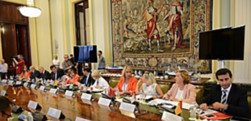 Castilla y León recibirá 16 millones para promocionar el sector del vino 1 Los consejeros de Agricultura de varias comunidades en la reunión de la Sectorial