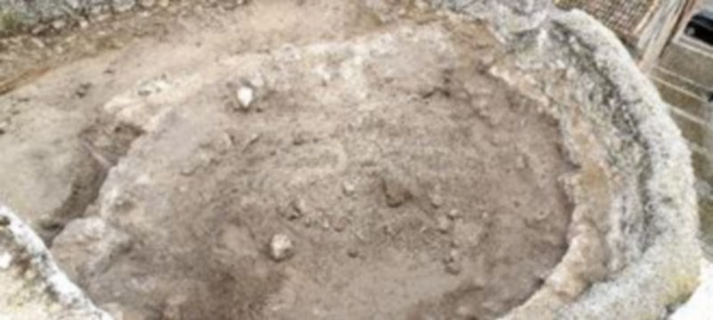 Planta del torreón original descubierta durante los trabajos de restauración. / El Adelantado