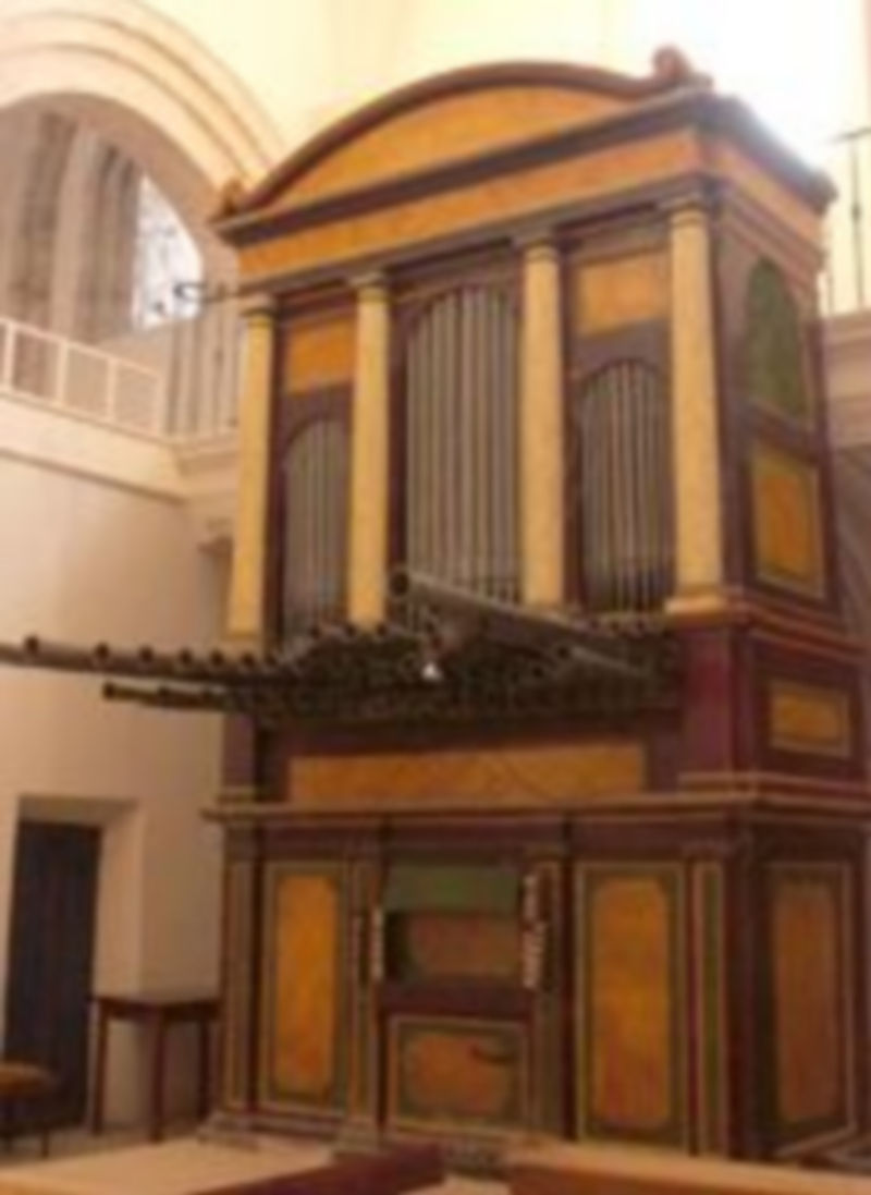 Imagen del órgano barroco de la iglesia de San Esteban