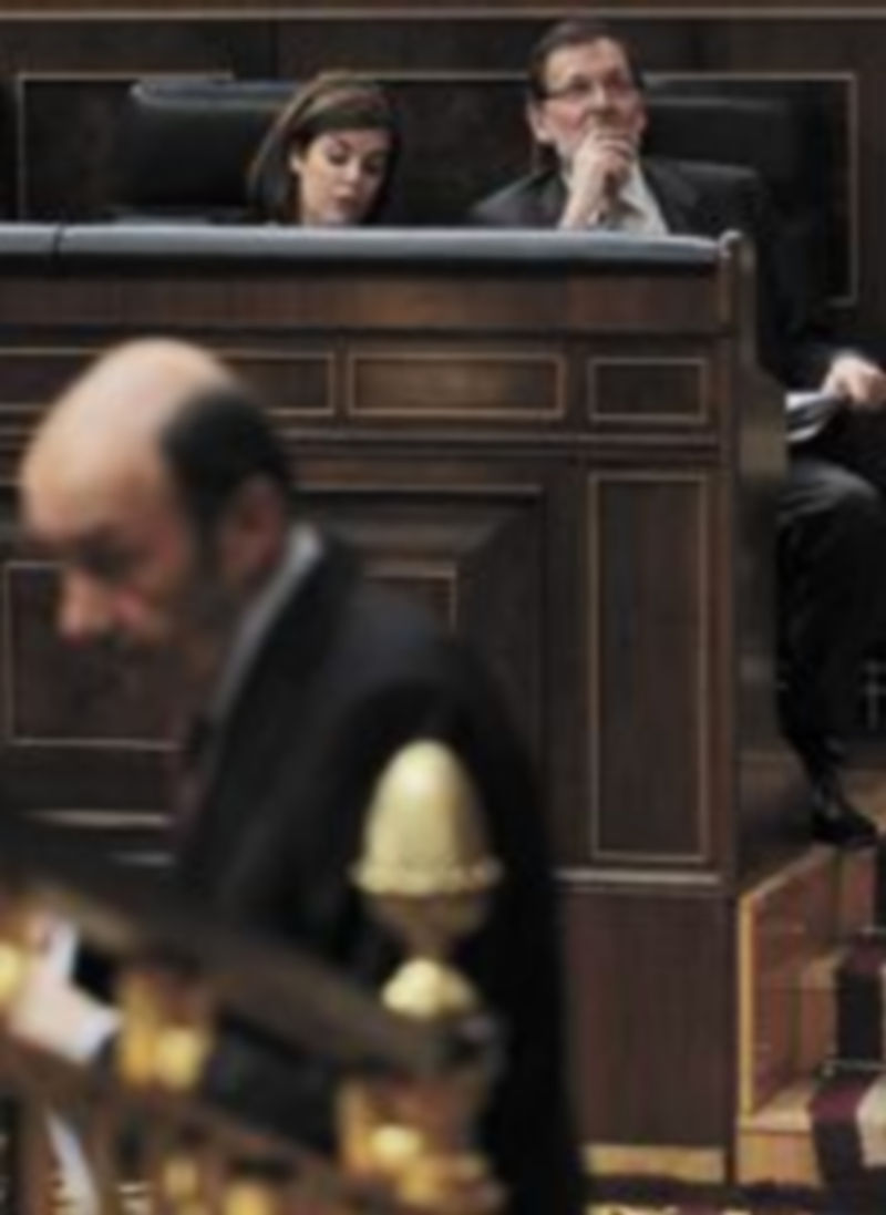 El distanciamiento entre Mariano Rajoy y Alfredo Pérez Rubalcaba es cada vez más patente. / Europa Press