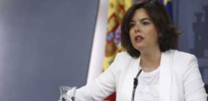 Santamaría acusa a Sánchez de hacer demagogia con la pobreza energética 1 La vicepresidenta del Gobierno en funciones
