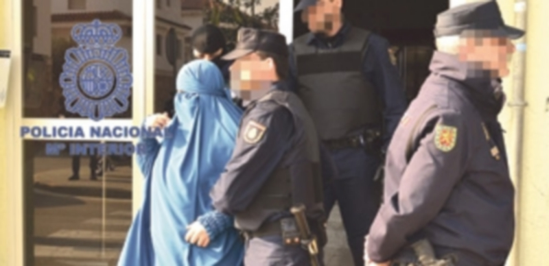 Fotografía cedida por la Policía Nacional en la que se muestra una de las detenciones del pasado viernes. / Efe