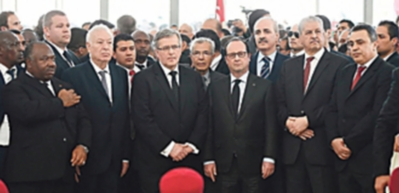 El ministro de Exteriores español acudió junto a otros líderes a la marcha contra el terrorismo celebrada en Túnez. / Efe