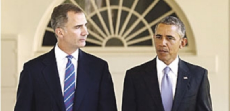 El Gobierno aplaude las palabras de Obama sobre unidad nacional 1 El presidente norteamericano se recibió a los Reyes en la Casa Blanca. /EFE