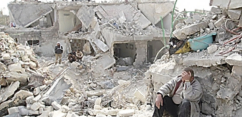 La oposición al régimen de Al Asaad exige poner fin a los bombardeos y terminar con los asedios a la población civil. / Efe