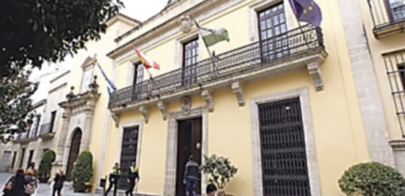 Vista del Ayuntamiento de Jerez
