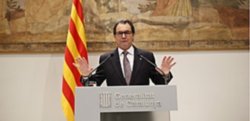 El presidente catalán