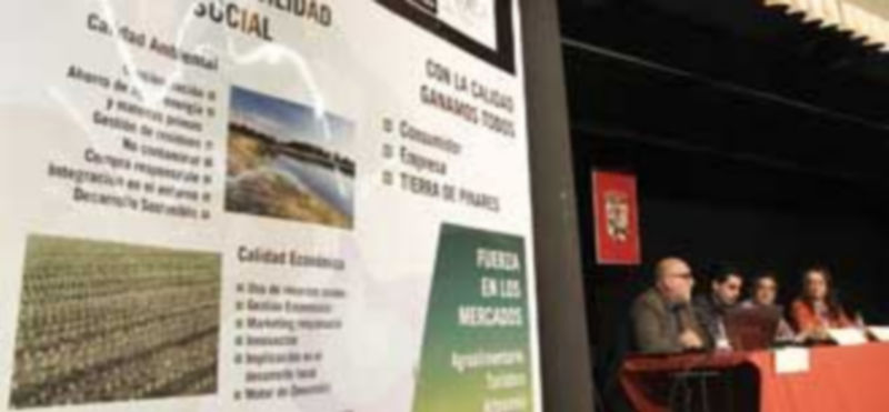 Un momento del desarrollo de la jornada informativa sobre la Marca celebrada en abril./ Gabriel Gómez.