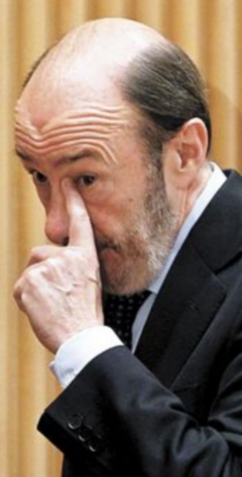 Rubalcaba se presentó en el Congreso ante sus compañeros. / Efe