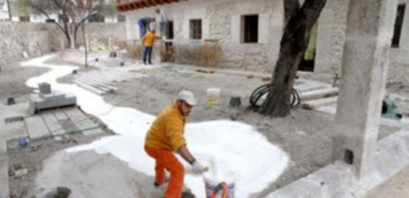 Exterior del edificio cuando se estaban ultimando las obras de recuperación./ Gabriel Gómez