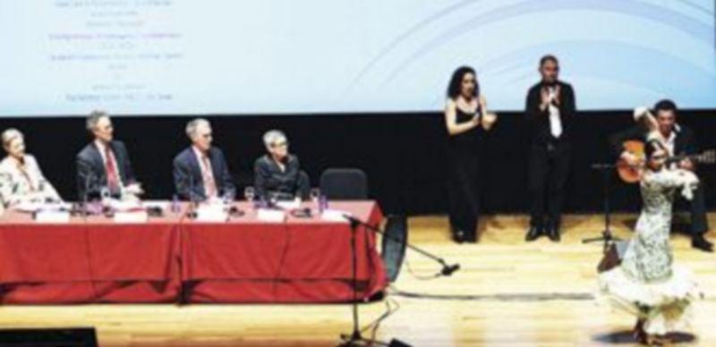 Los asistentes de la I Sesión Plenaria disfrutaron de una actuación de flamenco. / Ical.