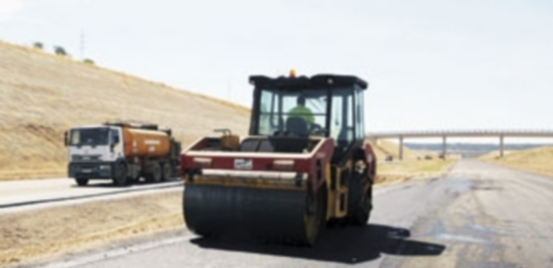 Imagen de las obras que se encuentran actualmente en marcha para concluir la Ronda Exterior Este de Valladolid. / ICAL