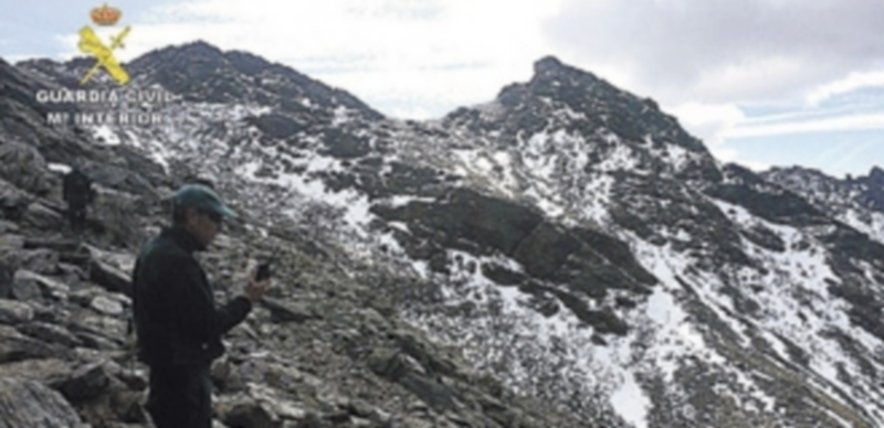 Fotografía facilitada por la Guardia Civil de los restos de Juan R.F. / Efe