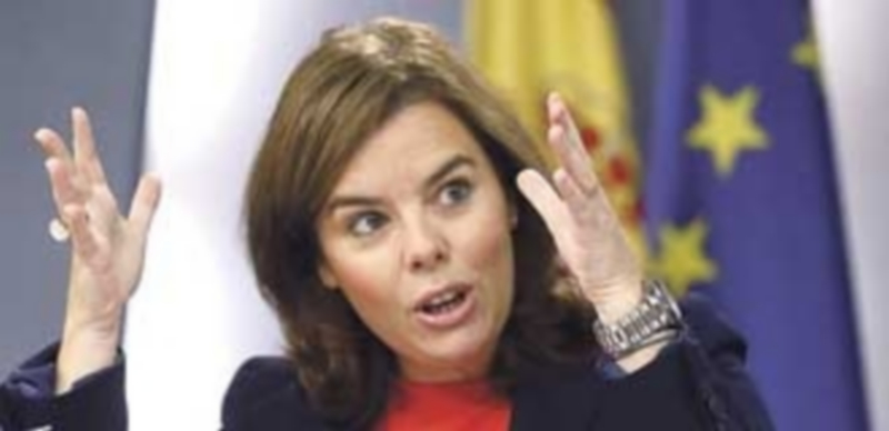 El Gobierno no cierra la puerta a aplicar el artículo 155 en Cataluña 1 La vicepresidenta del Gobierno