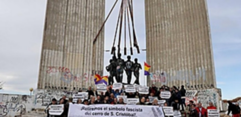El cerro de San Cristóbal en Valladolid es uno de los símbolos franquistas más polémicos. / El Adelantado