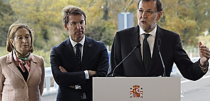 Rajoy reivindica su gestión de “hechos” frente a las “promesas” 1 A la inauguración de la A-54 acudieron el presidente gallego