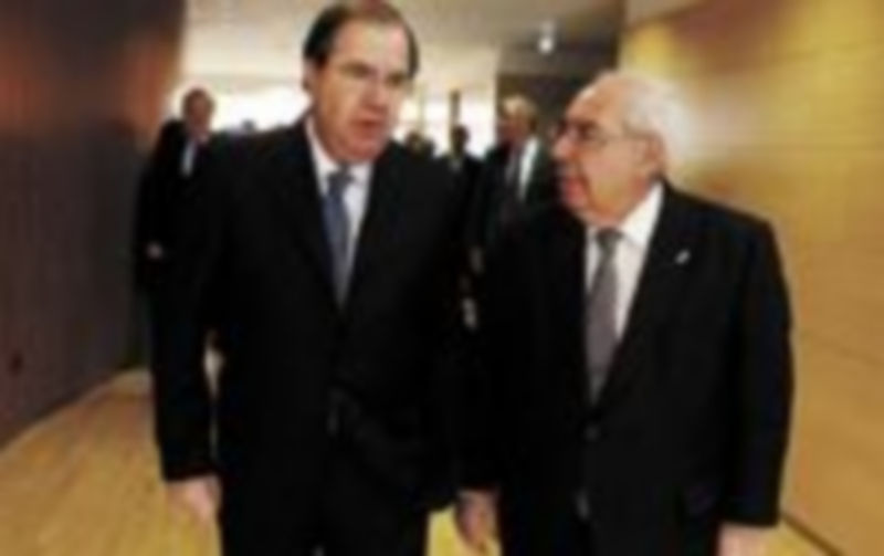 Juan Vicente Herrera (i) y su homólogo en Asturias