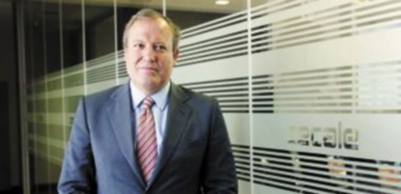 Jesús Terciado posa en el interior de la nueva sede de la patronal